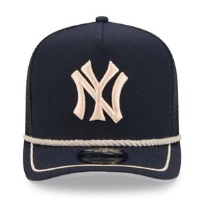 New Era NavyNew York Yankees Vintage Rope Trucker A-Frame 9 FIFTY Adjustable Hat
